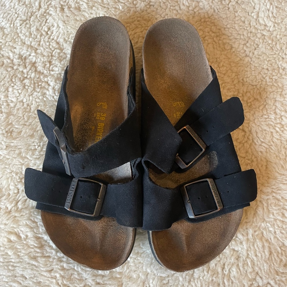 Birkenstock Arizona black suede 39